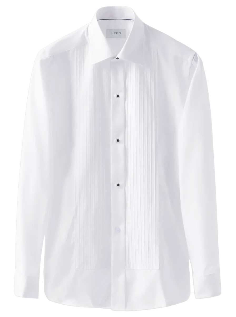 Eton Shirts Eton - Plissé White Dress Shirt