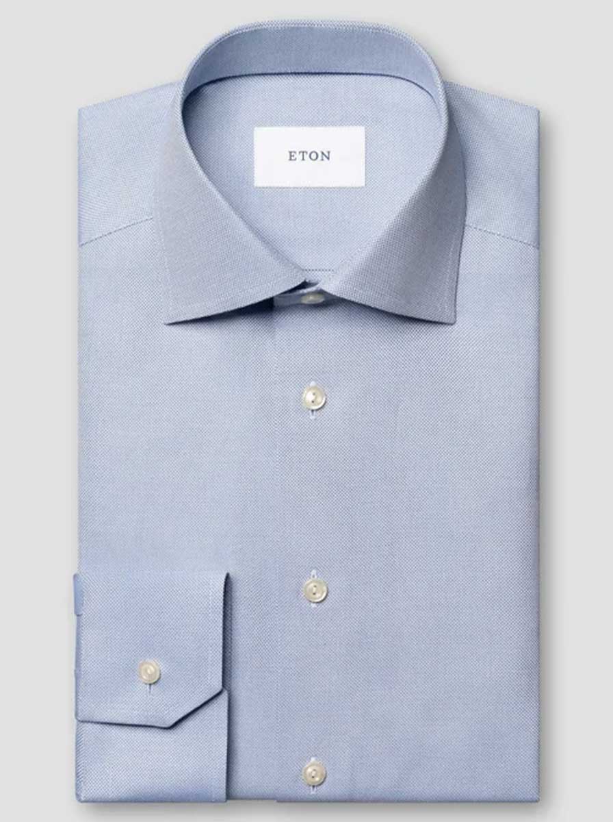Eton Shirts Eton - Royal Oxford Blue Shirt