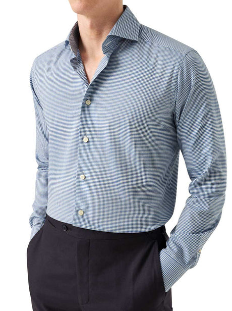 Eton Shirts Eton - Signature Flannel Micro Check Shirt