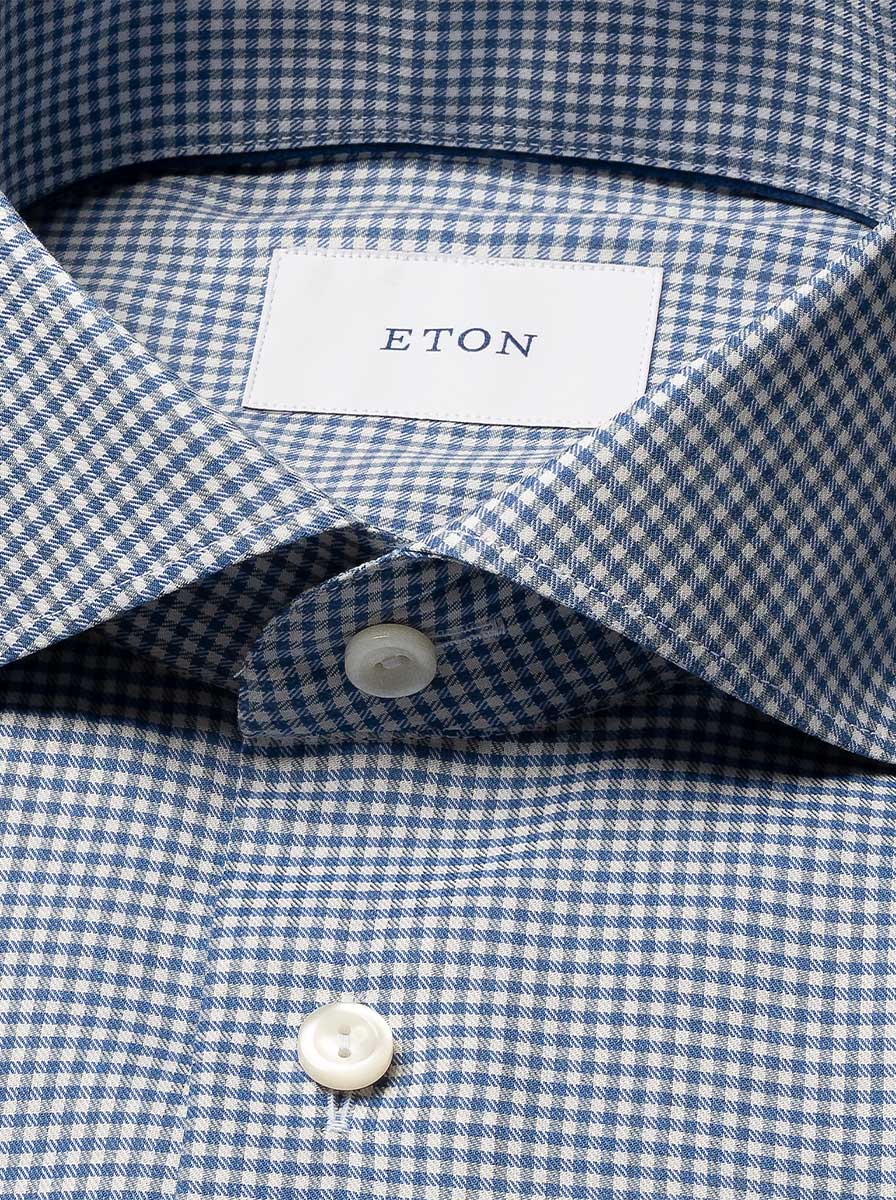 Eton Shirts Eton - Signature Flannel Micro Check Shirt