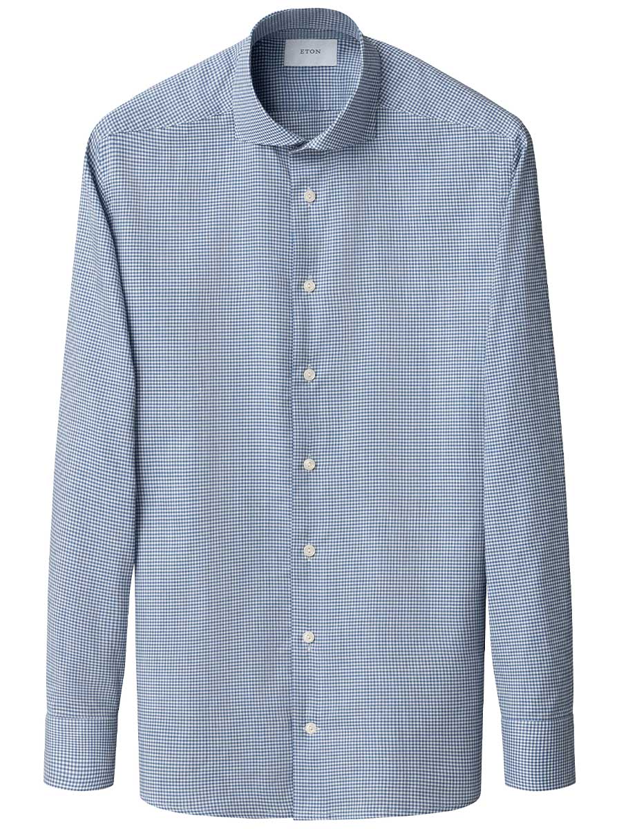 Eton Shirts Eton - Signature Flannel Micro Check Shirt