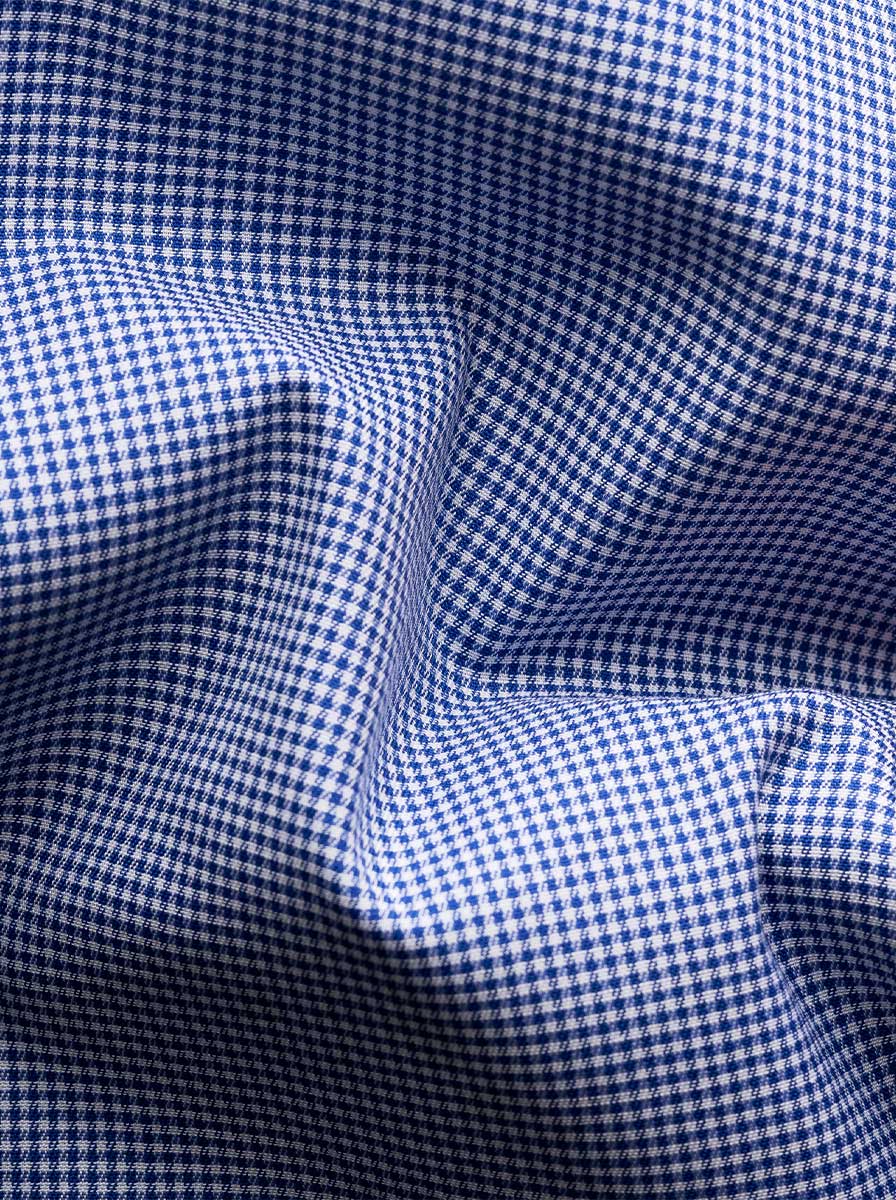 Eton Shirts Eton - Signature Twill Check Blue Shirt