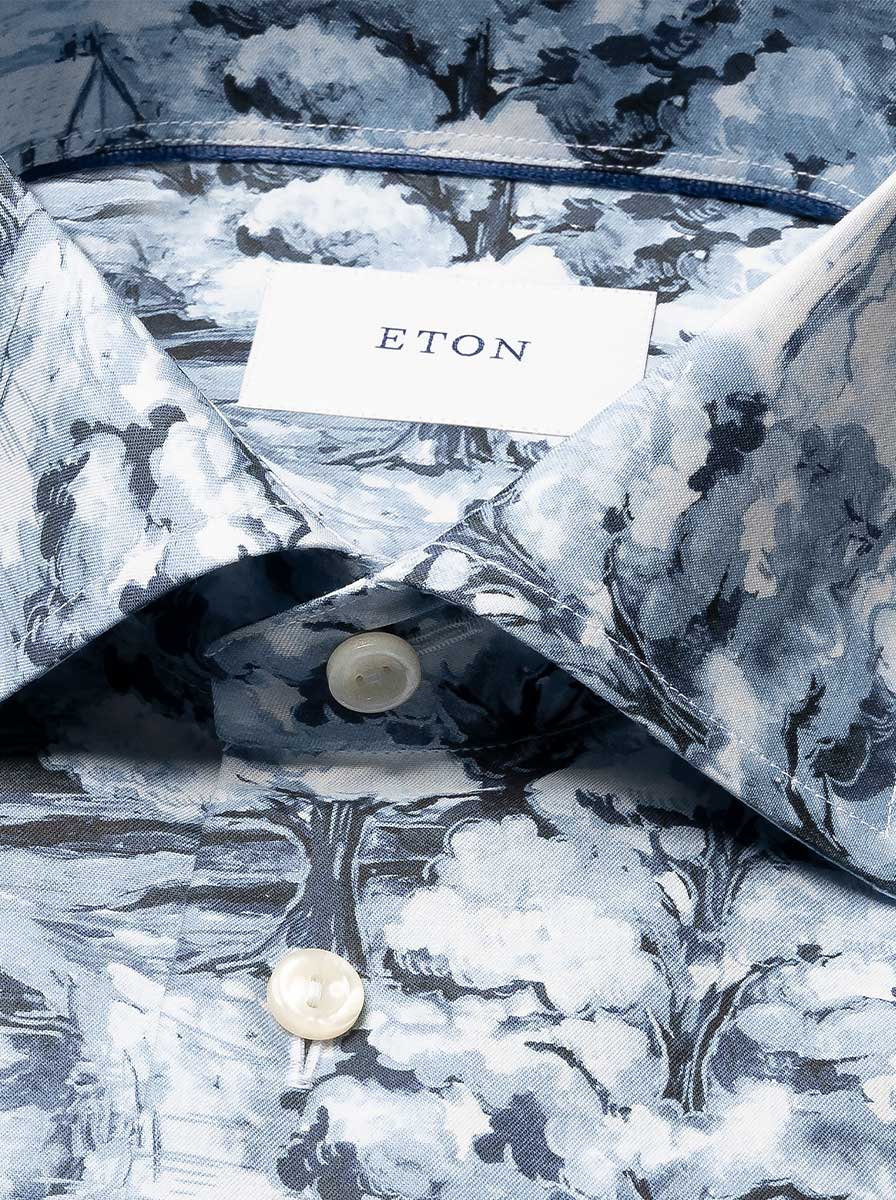 Eton Shirts Eton - Signature Twill Hand Painted Cotswold Shirt