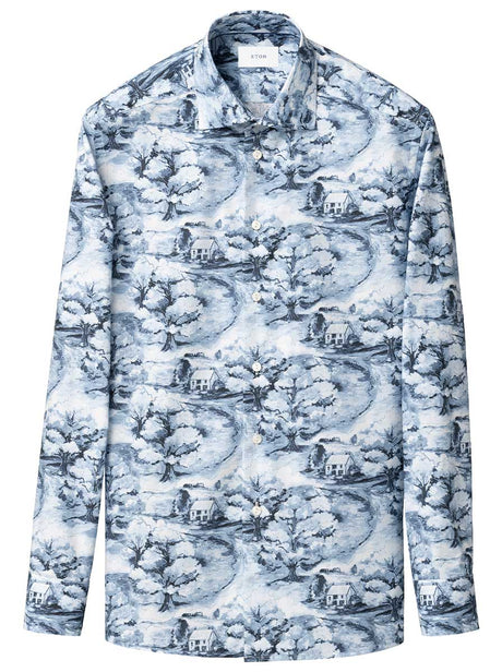 Eton Shirts Eton - Signature Twill Hand Painted Cotswold Shirt