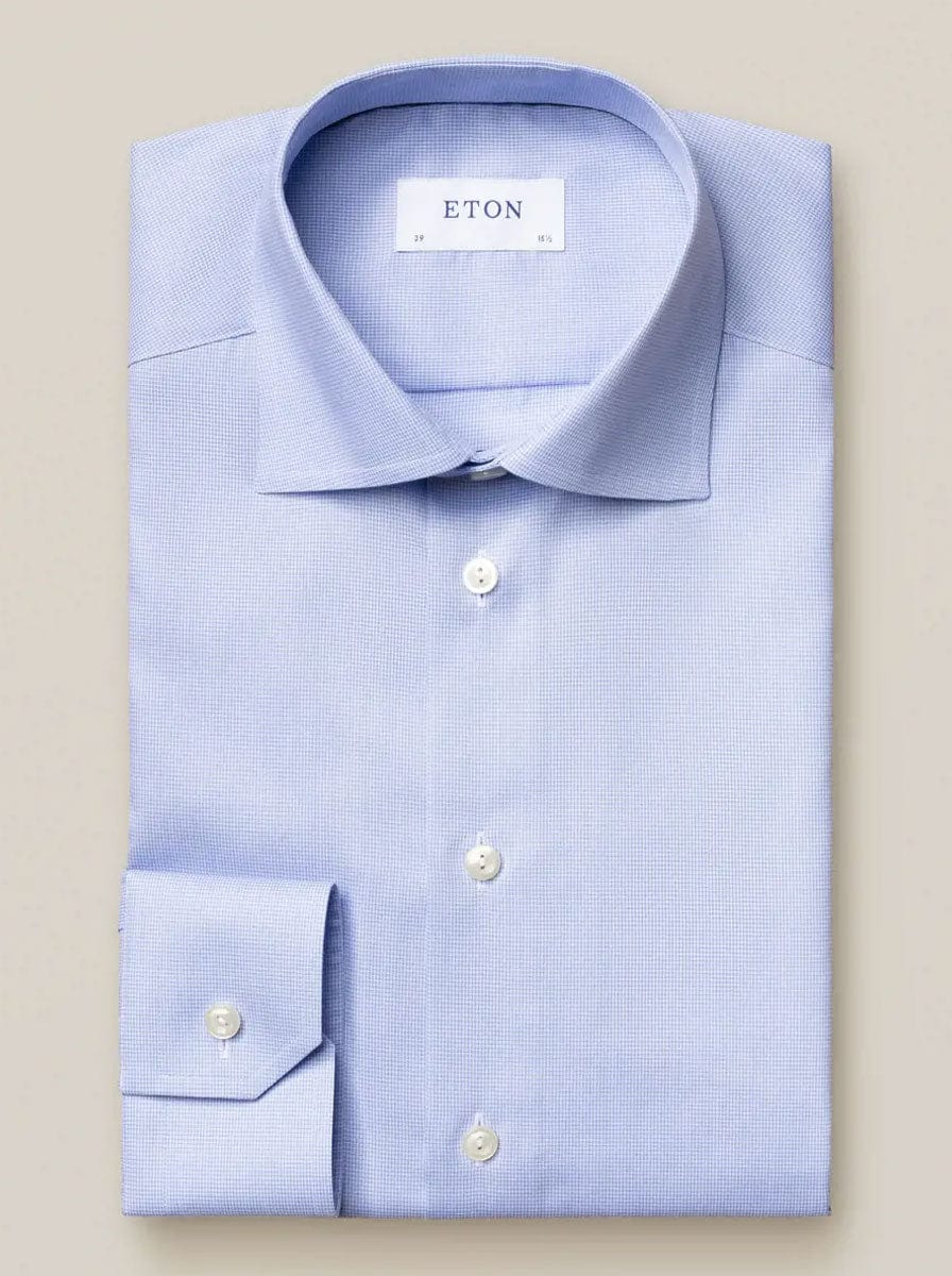 Eton Shirts Eton - Striped Shirt With Contrast Buttons