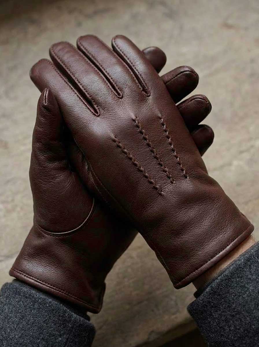Failsworth Gloves Failsworth - Winston Deerskin Brown Gloves