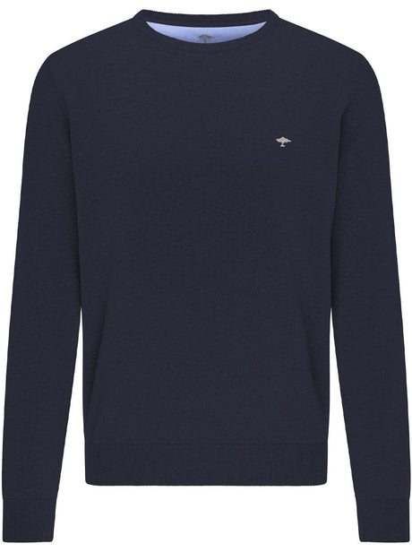 Fynch Hatton Knitwear & Jumpers Fynch Hatton - Cotton Crew Neck Jumper