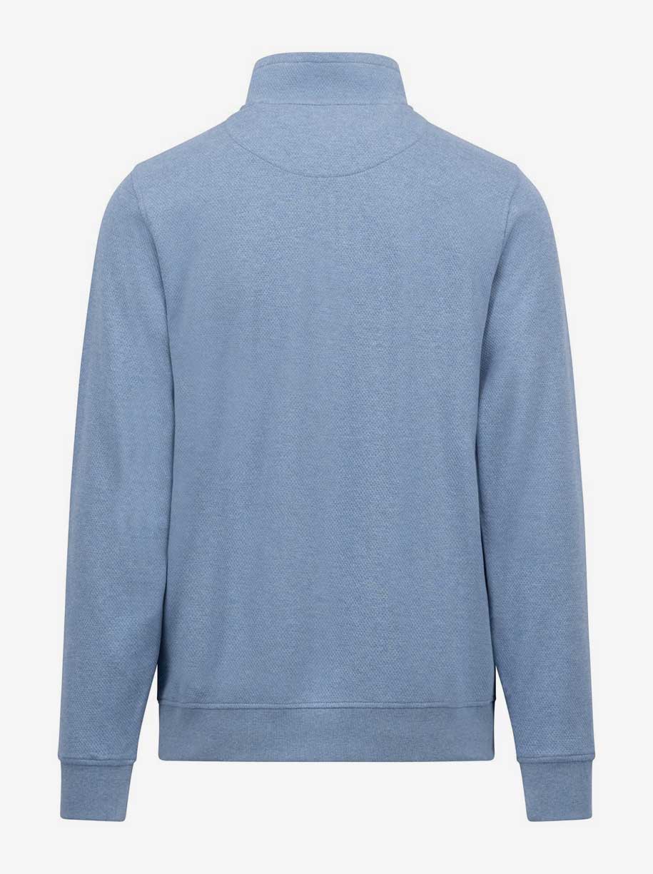 Fynch Hatton Knitwear & Jumpers Fynch Hatton - Cotton Half Zip Sweatshirt