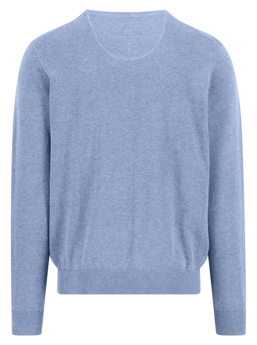 Fynch Hatton Knitwear & Jumpers Fynch Hatton - Crew Neck Superfine Cotton New Breeze Jumper