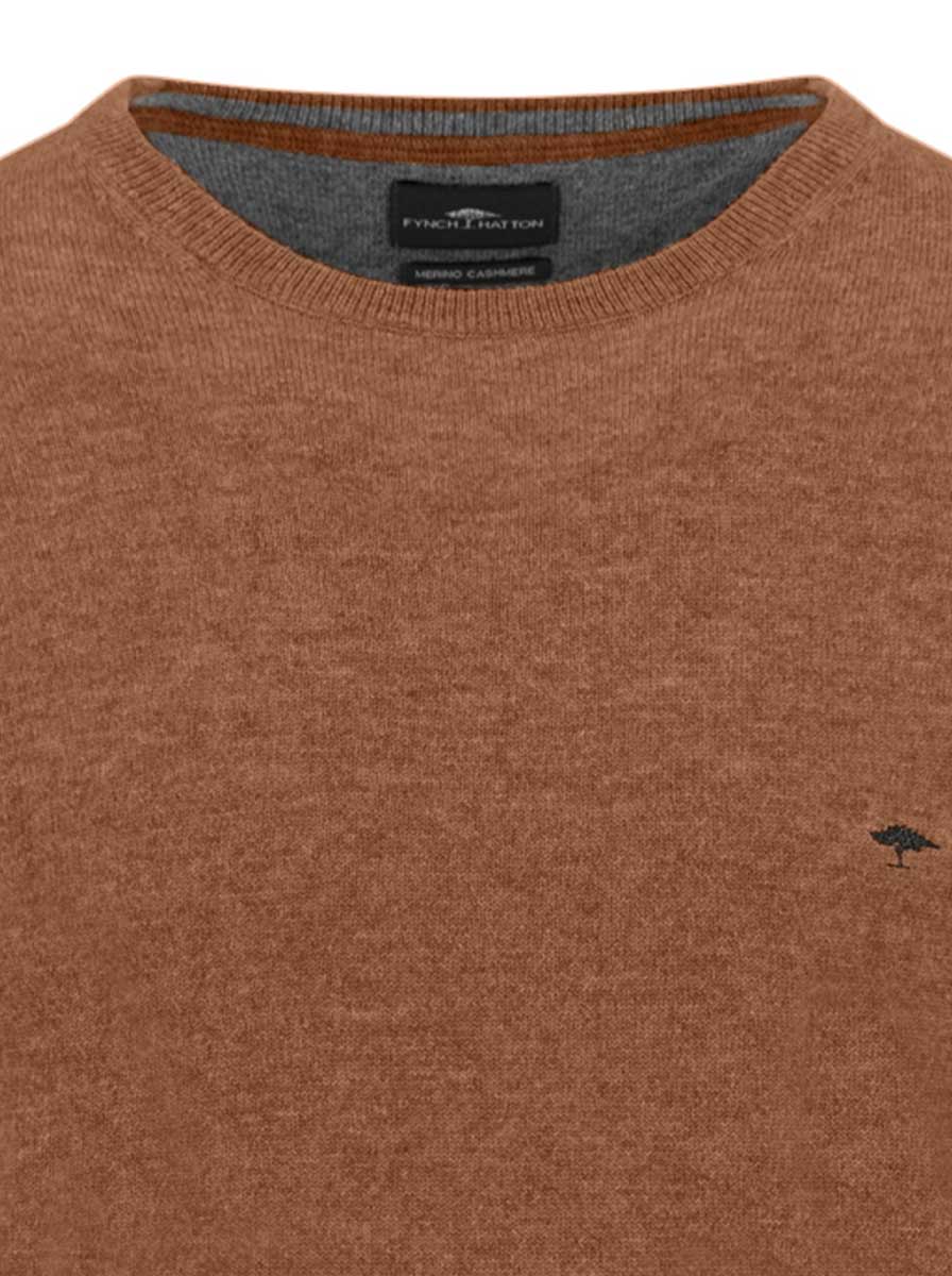 Fynch Hatton Knitwear & Jumpers Fynch Hatton - Crew Neck Wool/Cashmere Hazel Jumper