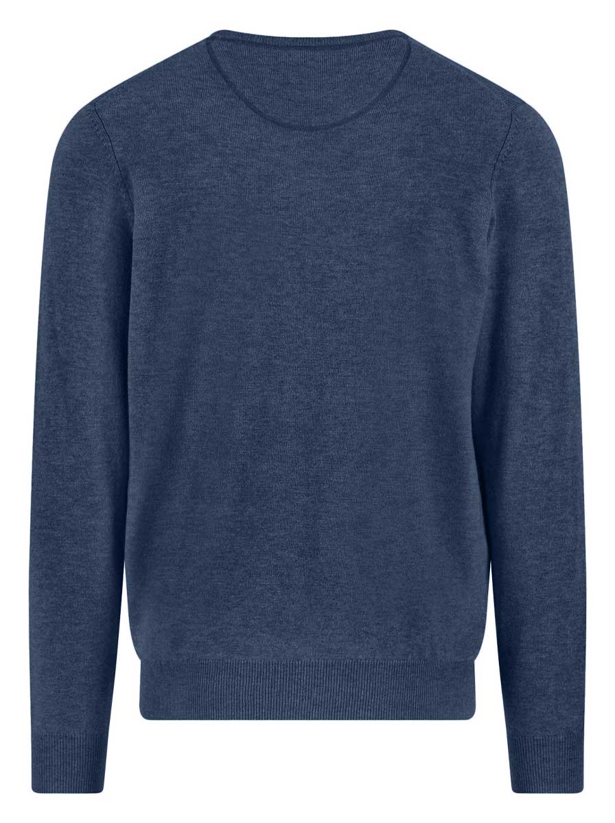 Fynch Hatton Knitwear & Jumpers Fynch Hatton - Crew Neck Wool/Cashmere Night Jumper
