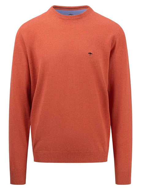 Fynch Hatton Knitwear & Jumpers Fynch Hatton - Seasonal Cotton Crew Neck Jumper