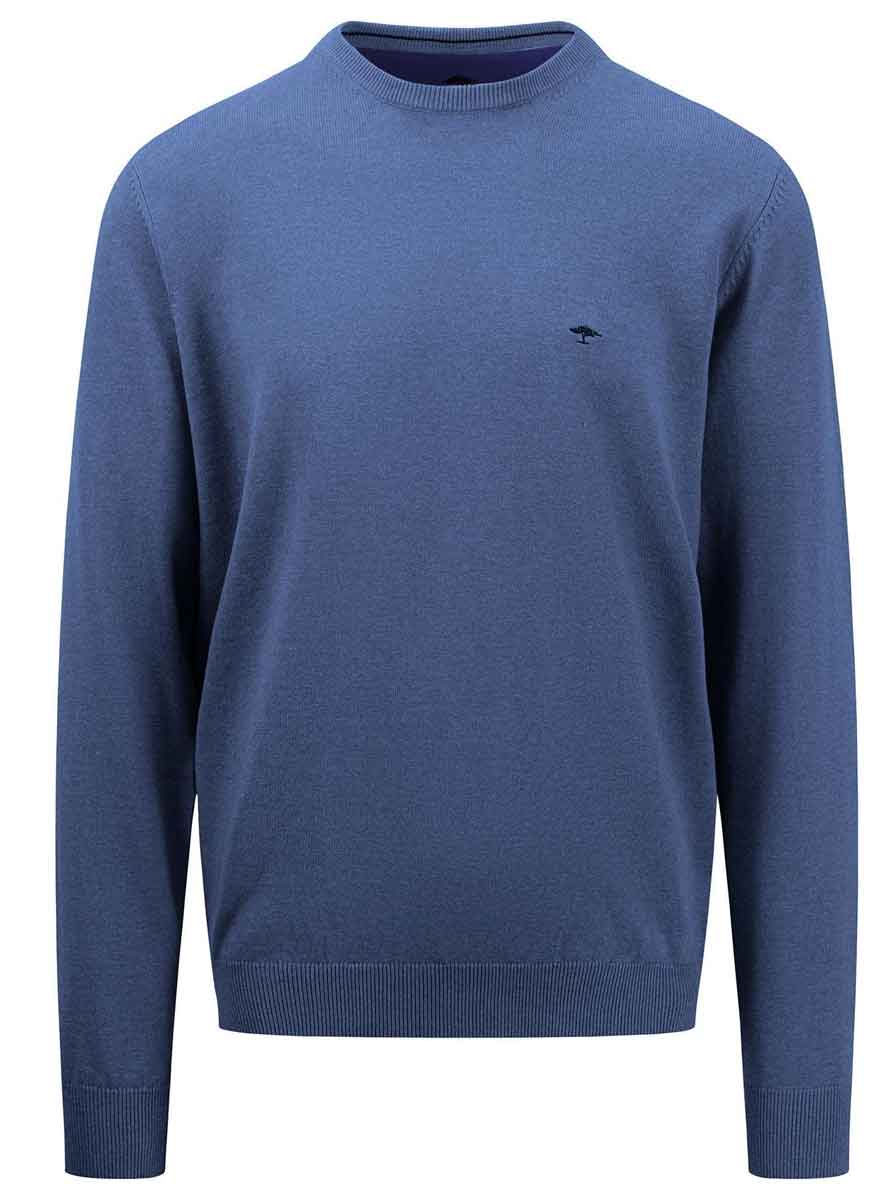Fynch Hatton Knitwear & Jumpers Fynch Hatton - Seasonal Cotton Crew Neck Jumper