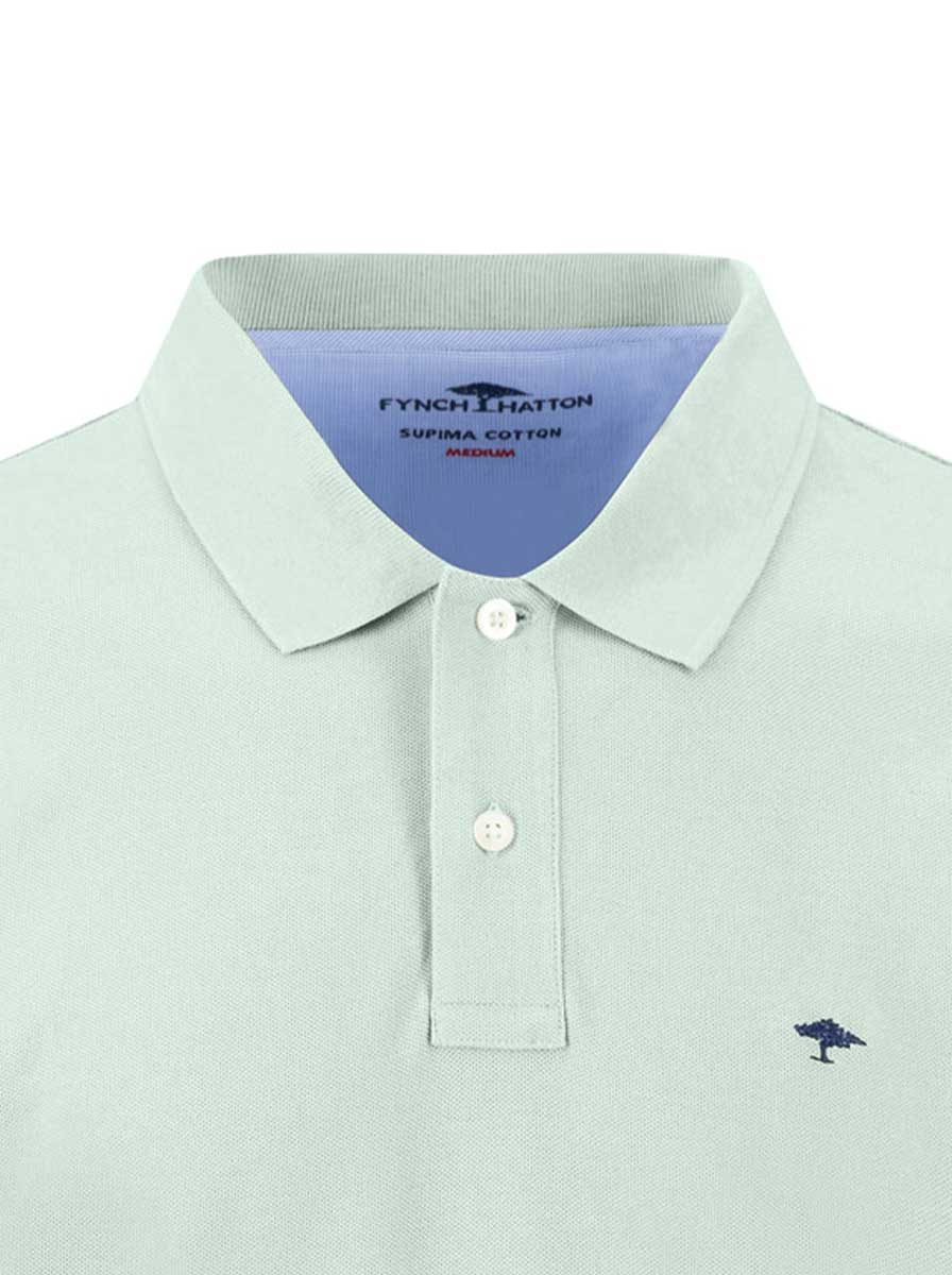 Fynch Hatton Polo & T-Shirts Fynch Hatton - Premium Cotton Mint Polo Shirt