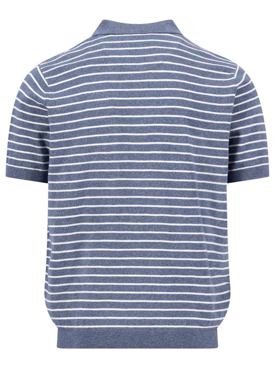 Fynch Hatton Polo & T-Shirts Fynch Hatton - Striped Horizon Knitted Polo Shirt