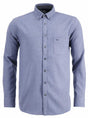 Fynch Hatton Shirts Fynch Hatton - Cotton Flannel Long Sleeve Crystal Blue Shirt
