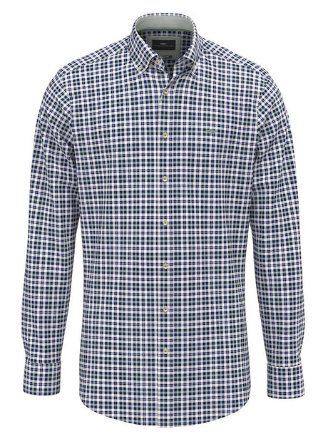 Fynch Hatton Shirts Fynch Hatton - Fine Check Cotton Long Sleeve Fern Shirt