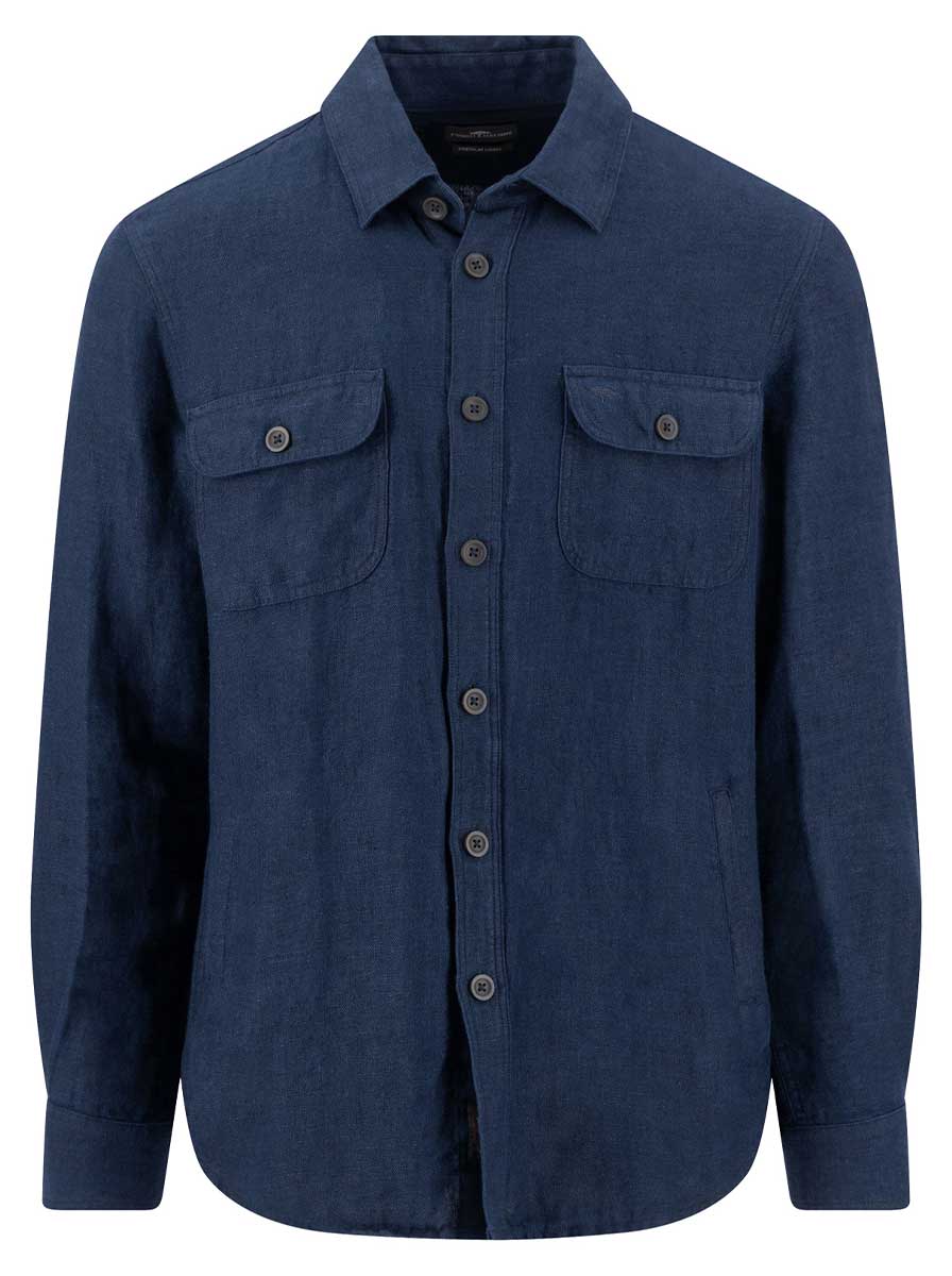 Fynch Hatton Shirts Fynch Hatton - Linen Overshirt