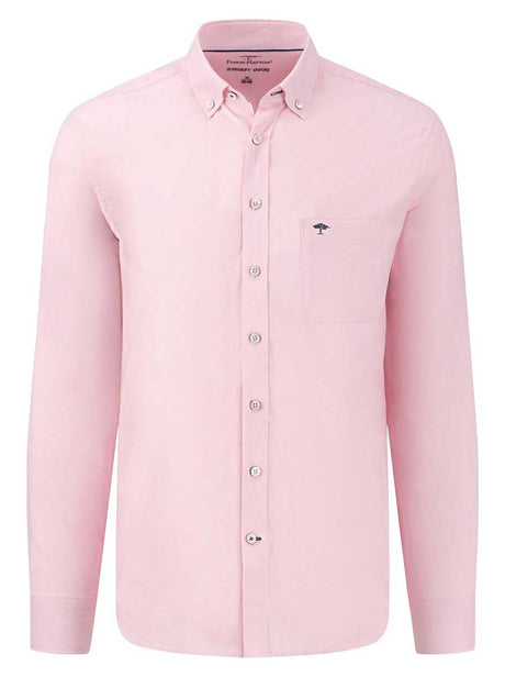 Fynch Hatton Shirts Fynch Hatton - Oxford Cotton Pink Shirt