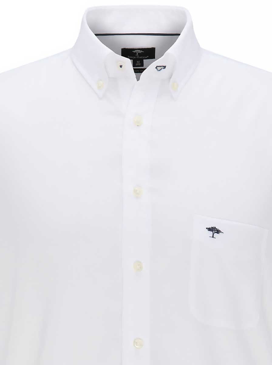Fynch Hatton Shirts Fynch Hatton - Oxford Cotton White Shirt