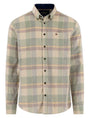 Fynch Hatton Shirts Fynch Hatton - Plaid Check Cord Long Sleeve Dark Leaf Shirt