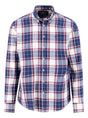 Fynch Hatton Shirts Fynch Hatton - Plaid Check Cotton Long Sleeve Deep Merlot Shirt