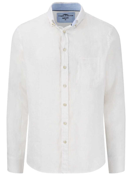 Fynch Hatton Shirts Fynch Hatton - Premium Linen White Shirt