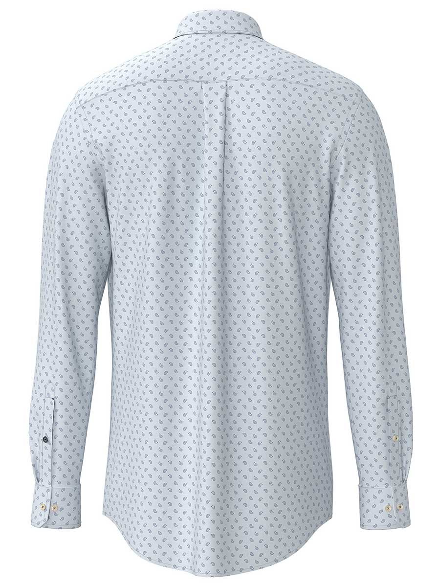 Fynch Hatton Shirts Fynch Hatton - Printed Cotton Flannel Long Sleeve Summer Breeze Shirt