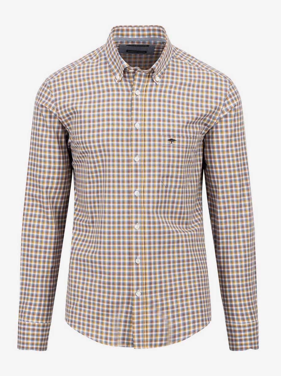 Fynch Hatton Shirts Fynch Hatton - Small Check Cotton Shirt