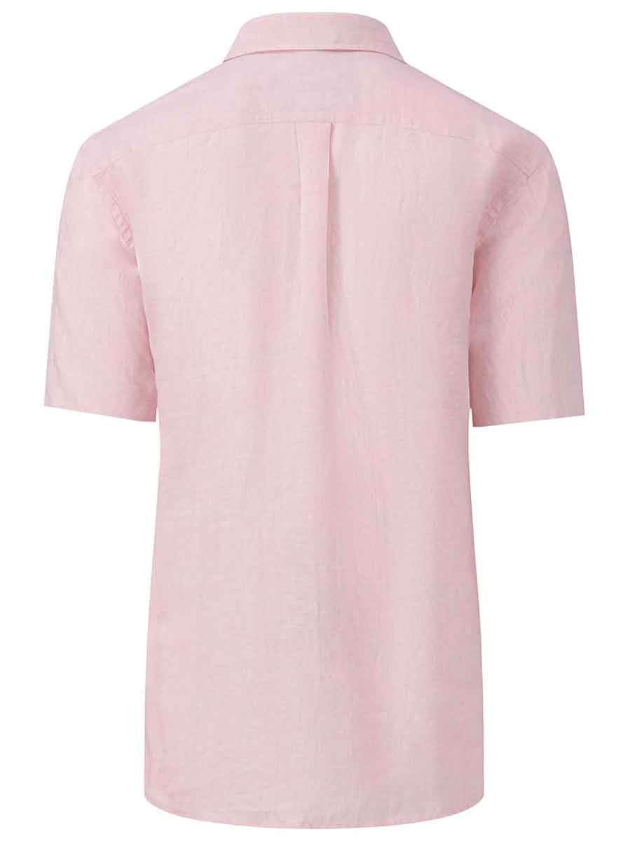 Fynch Hatton Short Sleeve Shirts Fynch Hatton - Linen Short Sleeve Shirt