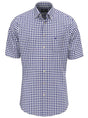 Fynch Hatton Short Sleeve Shirts Fynch Hatton - Seer Sucker Gingham Check Short Sleeve Shirt