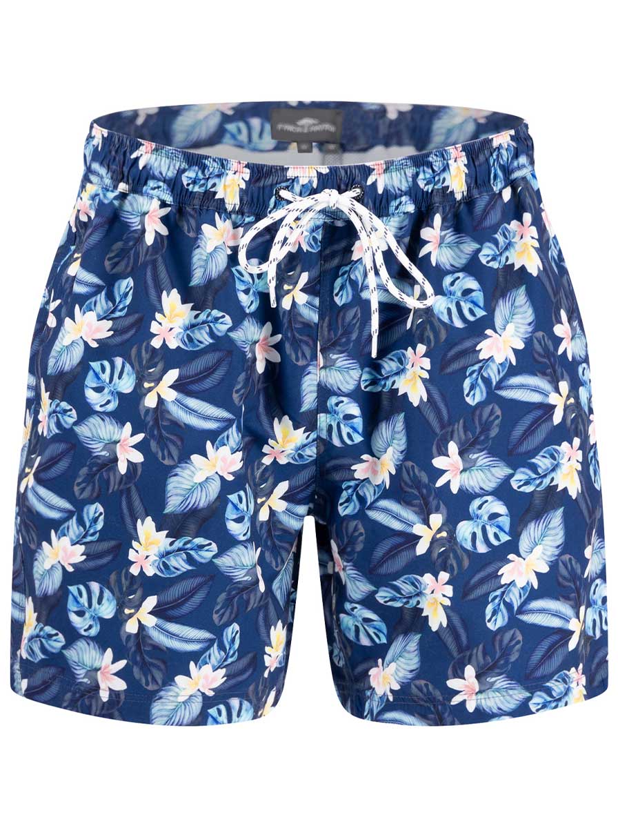 Fynch Hatton Shorts Fynch Hatton - Floral Print Navy Swimming Shorts