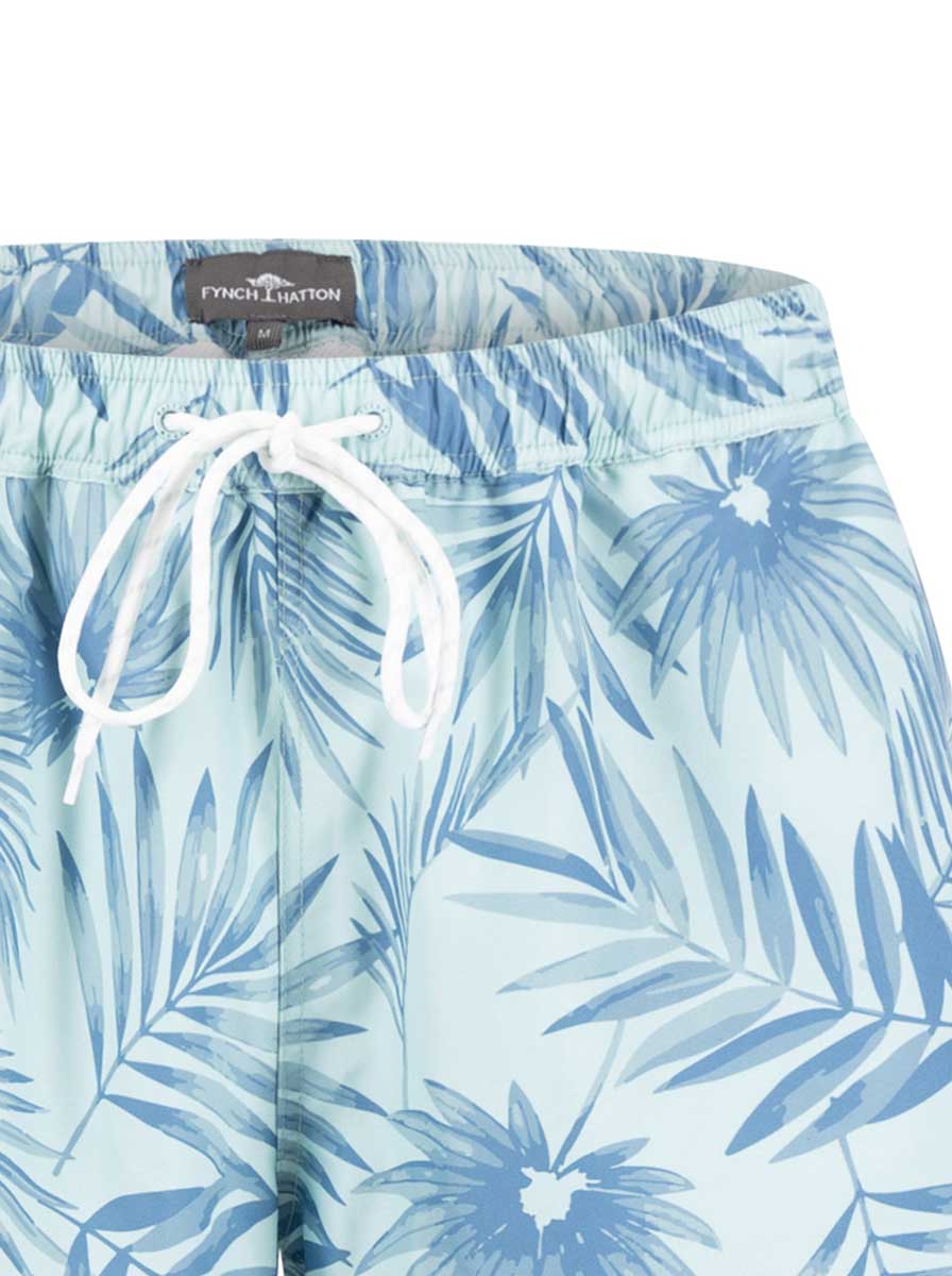 Fynch Hatton Shorts Fynch Hatton - Floral Print Sky Swimming Shorts