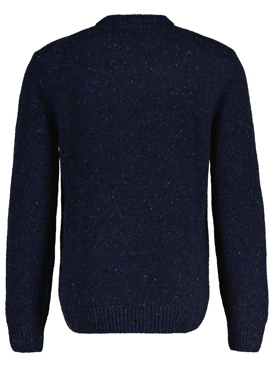 Gant Knitwear & Jumpers Gant - Evening Blue Nepps Knit Crew Neck Jumper