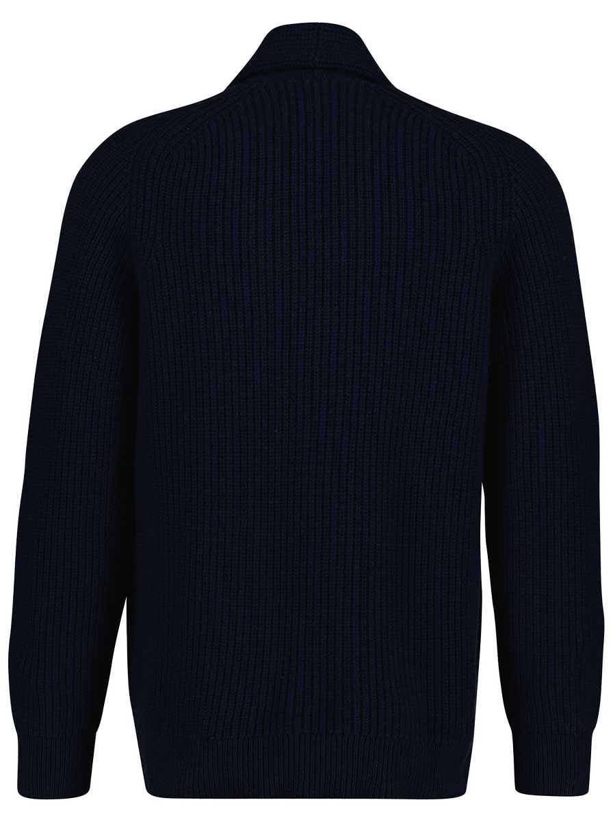 Gant Knitwear & Jumpers Gant - Evening Blue Shawl Collar Cardigan