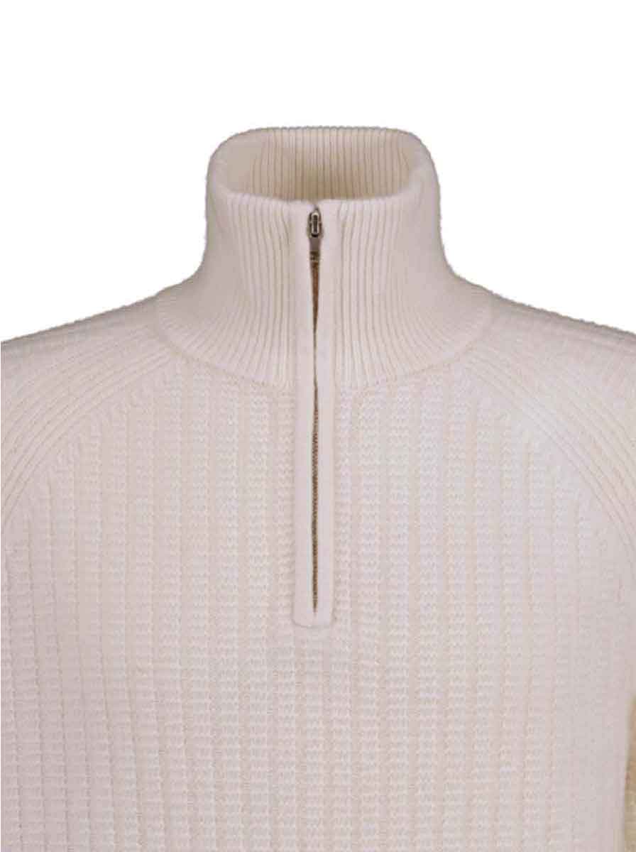 Gant Knitwear & Jumpers Gant - Textured Raglan Sleeve Half-Zip Sweater