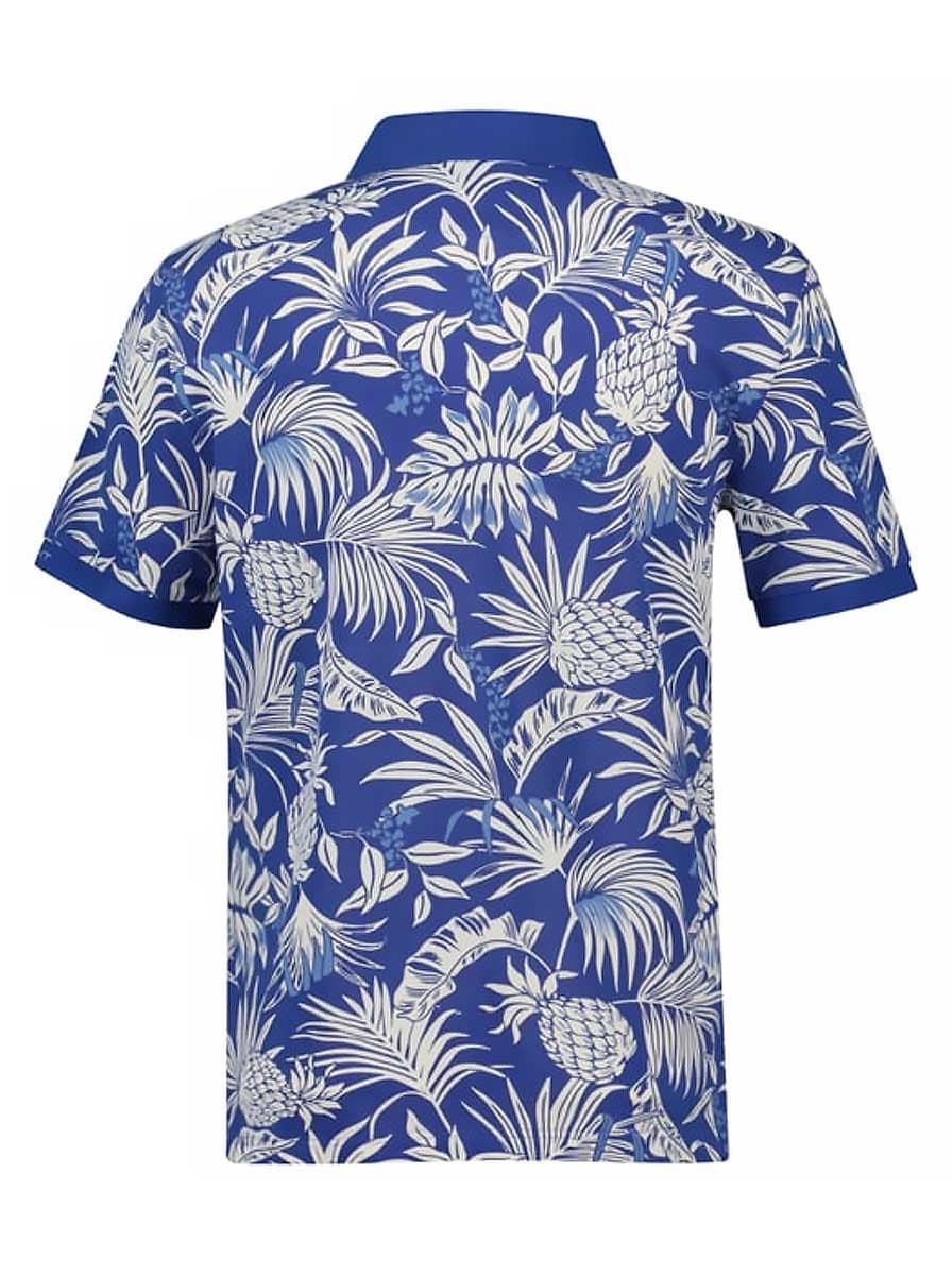 Gant Polo & T-Shirts Gant - Botanical Print Blue Polo Shirt