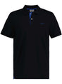 Gant Polo & T-Shirts Gant - Pique Black Polo Shirt w/ Contrast Collar Detail