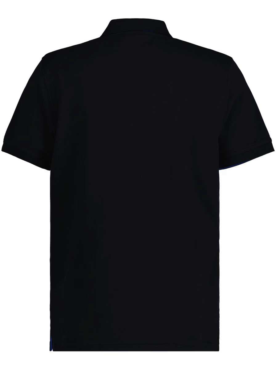 Gant Polo & T-Shirts Gant - Pique Black Polo Shirt w/ Contrast Collar Detail