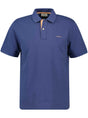 Gant Polo & T-Shirts Gant - Pique Blue Polo Shirt w/ Contrast Collar Detail