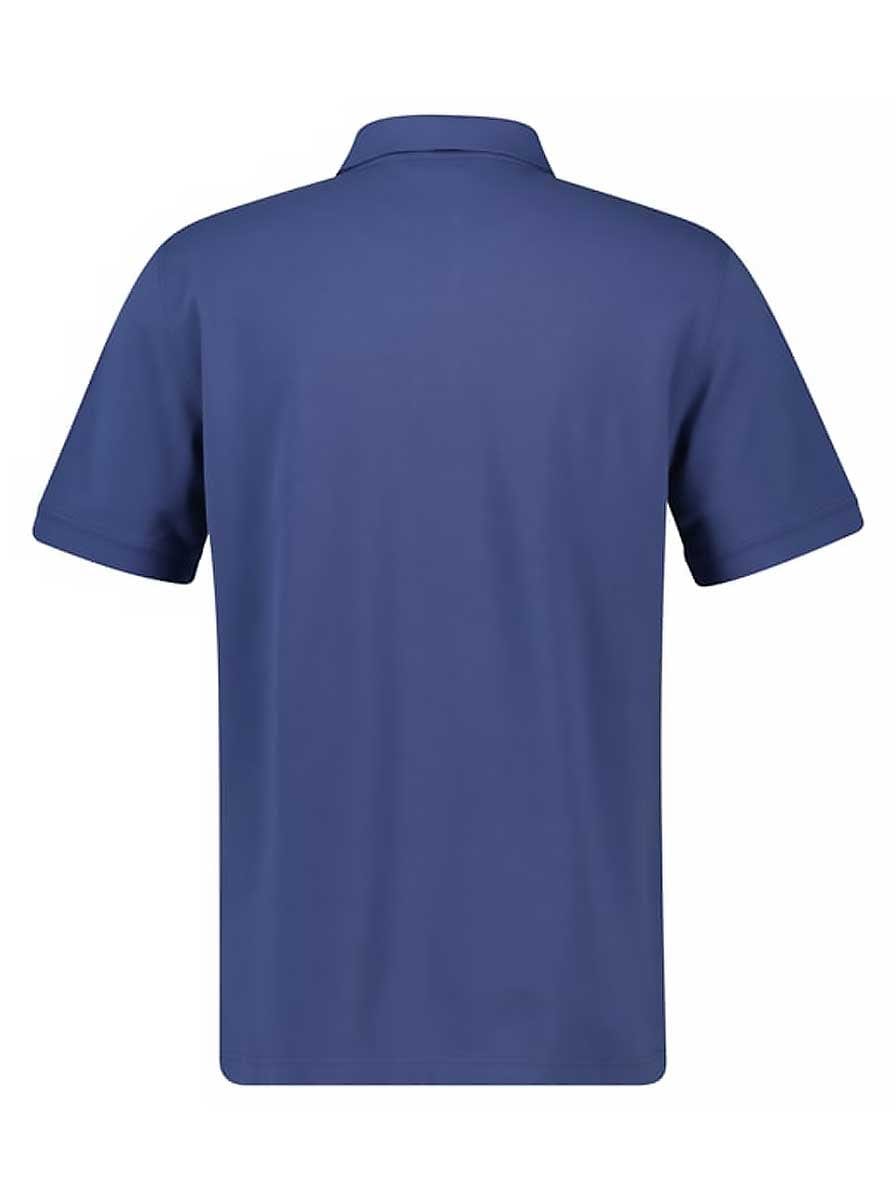 Gant Polo & T-Shirts Gant - Pique Blue Polo Shirt w/ Contrast Collar Detail
