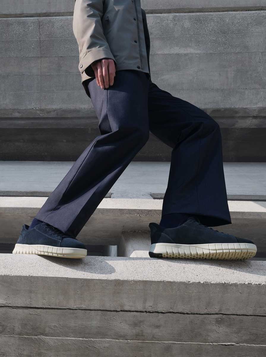 Geox Shoes & Boots Geox - Flextride Plus Fast-in Navy Suede Sneaker