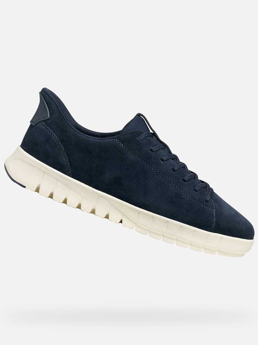 Geox Shoes & Boots Geox - Flextride Plus Fast-in Navy Suede Sneaker