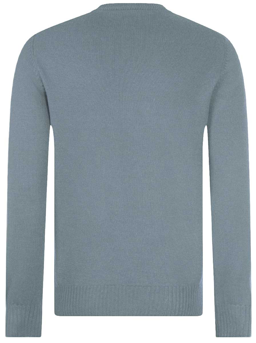 Gran Sasso Knitwear & Jumpers Gran Sasso - Merino Wool 2-Ply Crew Neck Teal Jumper