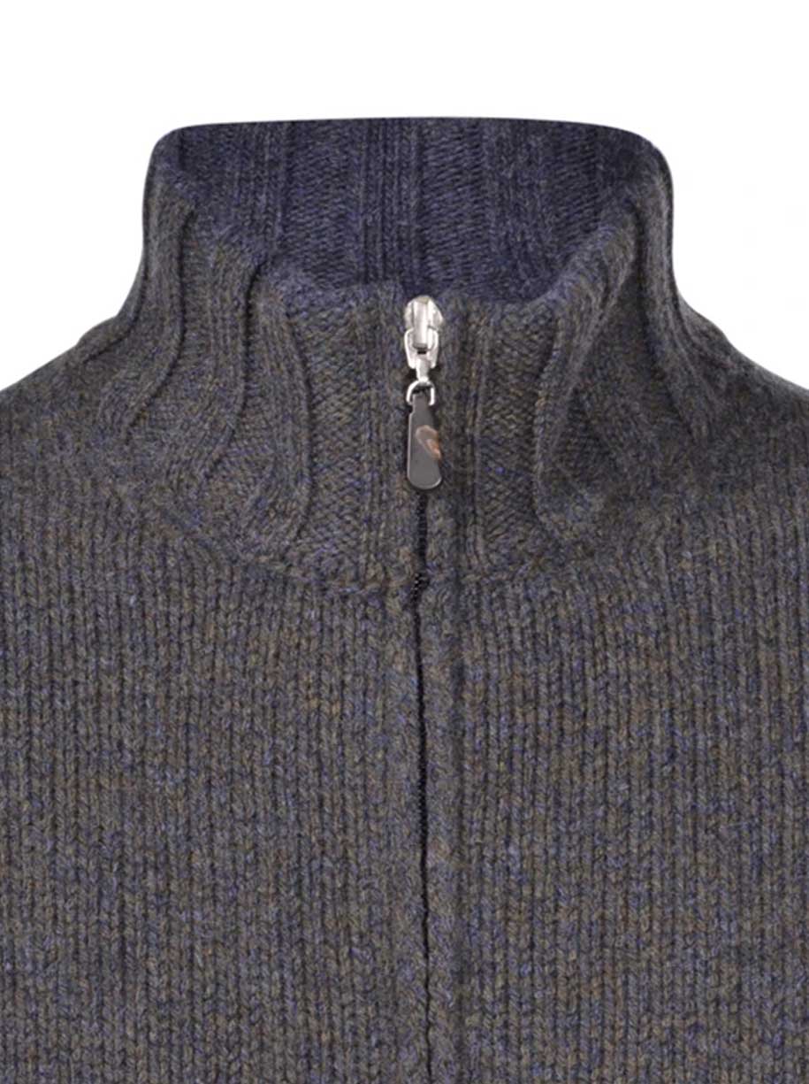 Gran Sasso Knitwear & Jumpers Gran Sasso - Mouline Quarter Zip