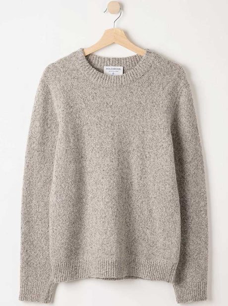 Holebrook Hybrid Holebrook - Liam Knitted Crew Neck Chai Sweater