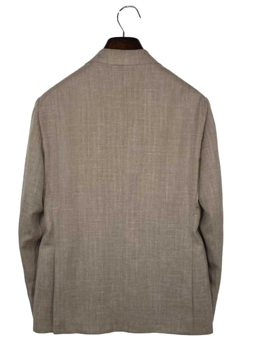 Luigi Bianchi Jacket/Blazer Luigi Bianchi - Loro Piana Summer Herringbone Camel Jacket