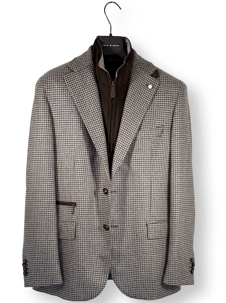Luigi Bianchi Jacket/Blazer Luigi Bianchi - Puppy Tooth Travel Blazer