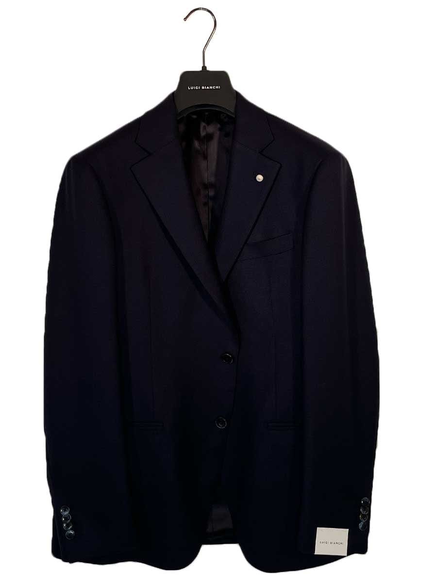 Luigi Bianchi Jacket/Blazer Luigi Bianchi - Textured Summer Navy Blazer