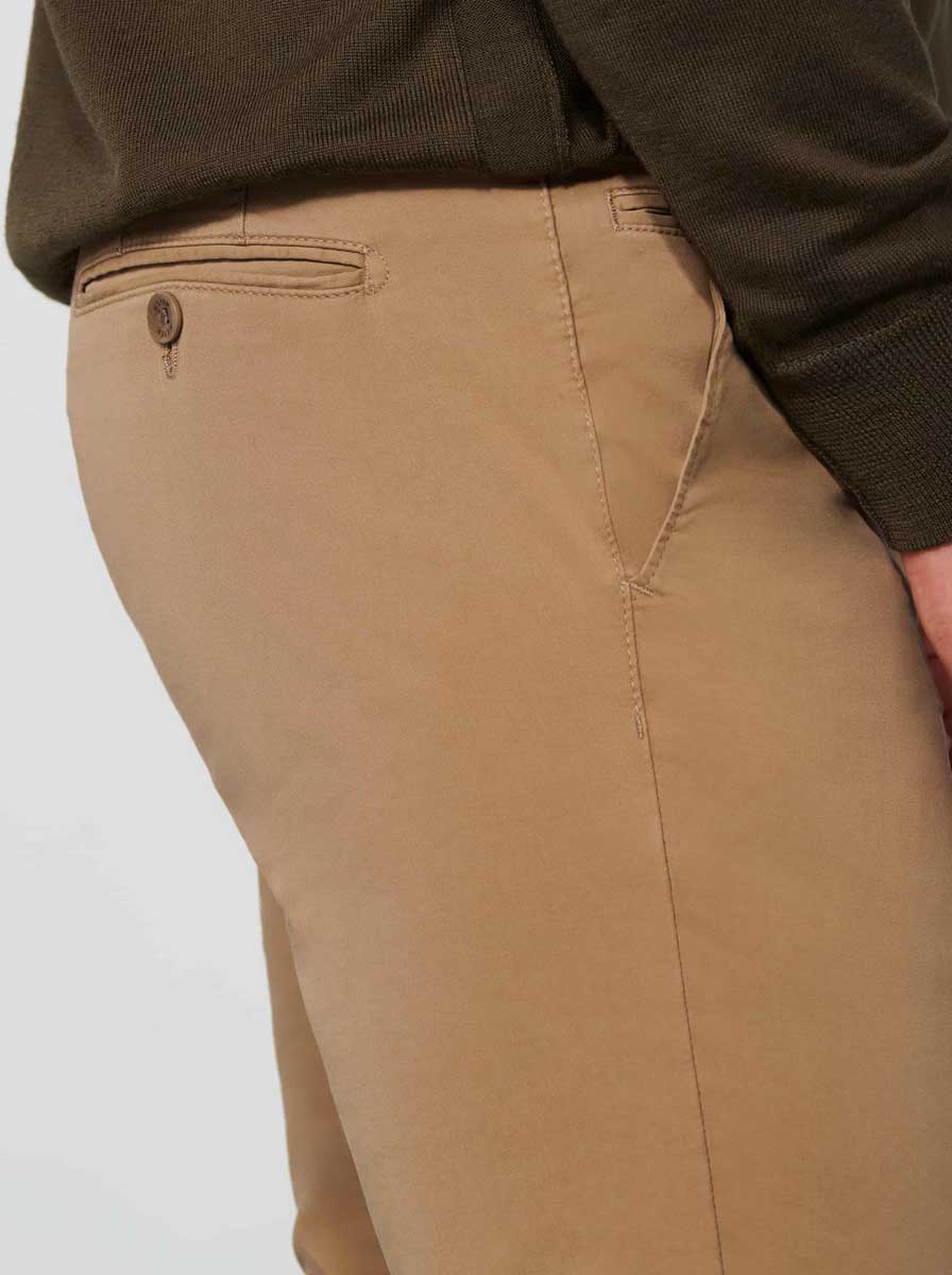 Meyer Chinos/Trousers Meyer - Bonn Camel Cotton Chino